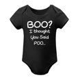 thumbnail image 1 of Boo I Thought You Said Poo - Baby Clothes - Funny Newborn Bodysuit Outfits for Boys And Girls Black-style 6months, 1 of 7