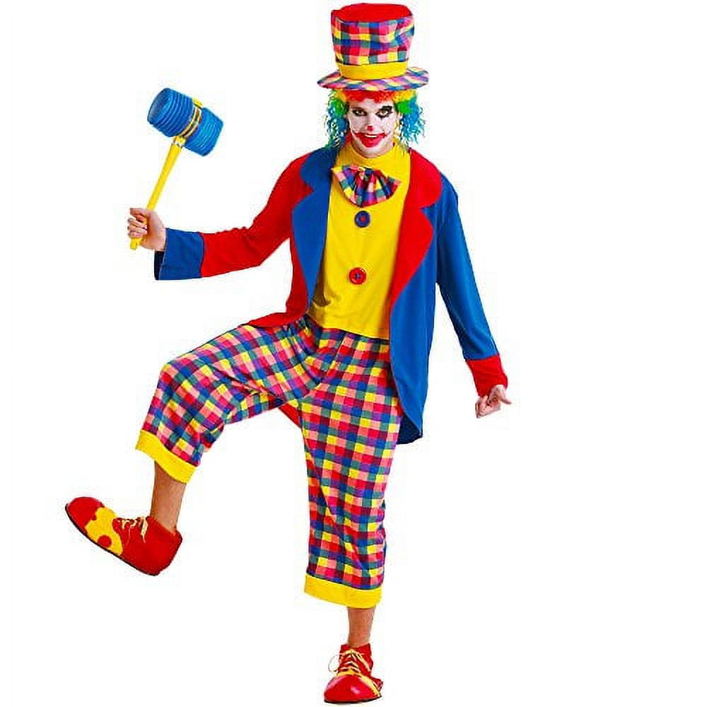 Crazy Clown Costume Scary Circus Man Crazy Clown Costume Scary Circus Man