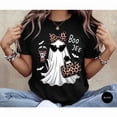 thumbnail image 1 of Boo-Jee Ghost Shirt Leopard Ghost Tee Ghost Coffee Shirt Funny Fall Shirt Ghost Tee Girly Halloween Gift Boojee Shirt,clothes for back to school,first day of school outfits, 1 of 7