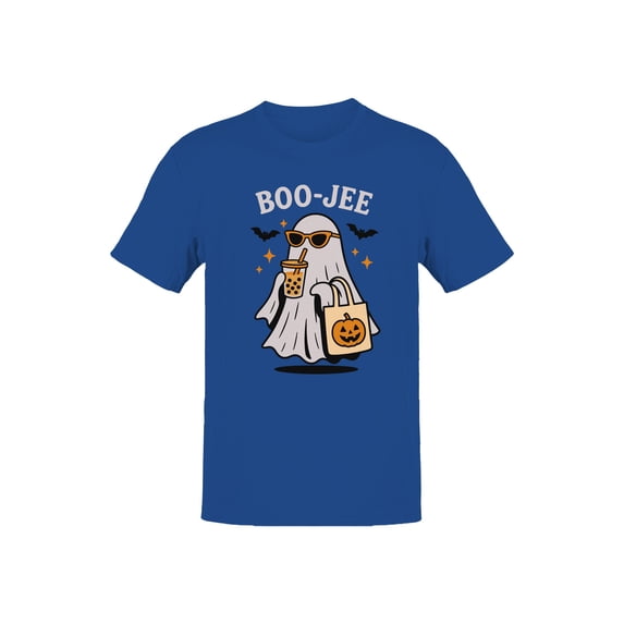 Boo-Jee Ghost with Boba Drink Men's T-shirt