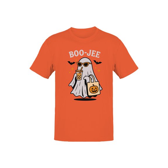 Boo-Jee Ghost with Boba Drink Men's T-shirt