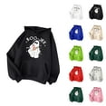 thumbnail image 1 of Boo Jee Halloween Hoodies for Women 2025 Boojee Ghost Graphic Halloween Sweatshirt Hoodie Pullover Tops, 1 of 4