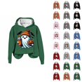 thumbnail image 1 of Boo Jee Hoodie 2025 Halloween Pumpkin Ghost Coffee Hoodies for Women Long Sleeve Graphic Sweatshirt Pullover Tops, 1 of 4