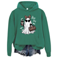 thumbnail image 1 of Boo-Jee Hoodie Boo Jee Ghost Sweatshirts Funny Halloween Ghost Women Graphic Tees, 1 of 6
