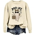 thumbnail image 1 of Boo-Jee Sweatshirt Boo Jee Ghost Sweatshirts Women Spooky Season Halloween Hoodie, 1 of 8