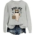 thumbnail image 1 of Boo-Jee Sweatshirt Boo Jee Ghost Sweatshirts Women Spooky Season Halloween Hoodie, 1 of 8