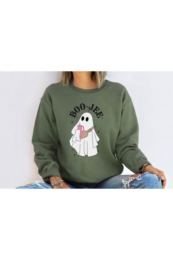 Boo Jee Sweatshirt KMH Cowboy Ghost Sweatshirt Halloween Shirt Ghost Sweatshirt Cute Spooky Shirt Cowboy Ghost Shirt Halloween Gift