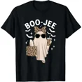 thumbnail image 1 of Boo-Jee Unisex Cotton T-Shirt, Leopard Tee, Girly Halloween Gift, 1 of 5