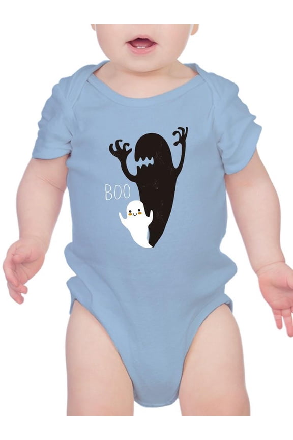 Boo. Little Ghost Big Shadow Bodysuit Infant -Image by Shutterstock, Newborn