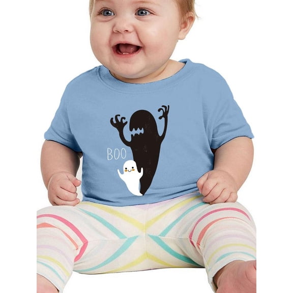 Boo. Little Ghost Big Shadow T-Shirt Infant -Image by Shutterstock,  24 Months