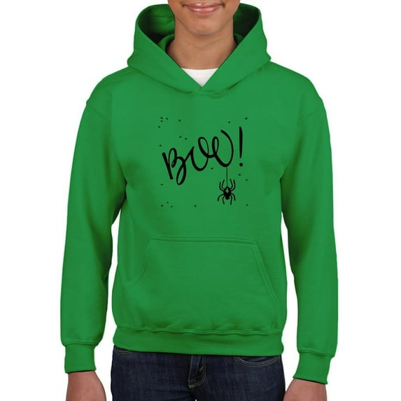Boo! Little Spider. Hoodie Juniors -Image by Shutterstock, Large