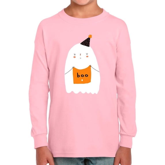 Boo. Lovely Ghost W Napkin Long Sleeve Toddler -Image by Shutterstock, 4 Toddler