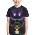 thumbnail image 1 of Boo Luigi's Mansion Game Teen T Shirts Unisex Crewneck Short Sleeve T-Shirt Tees Top For Boys Girls Youth Kids Medium, 1 of 7