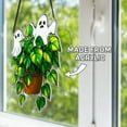 thumbnail image 1 of Boo Plant Suncatcher, Ghost Pothos Acrylic Window Hanging & Garden Decor, 1 of 6