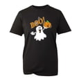 thumbnail image 1 of Boo Pumpkin Halloween Graphic Tee Top Trick Or Treat Design Spooky Season Cotton T-Shirt Black S-5XL, 1 of 5