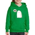 thumbnail image 1 of Boo. Retro Style Cute Ghost Hoodie Juniors -Image by Shutterstock,  x-Large, 1 of 4