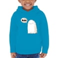 thumbnail image 1 of Boo. Retro Style Cute Ghost Hoodie Toddler -Image by Shutterstock,  4 Toddler, 1 of 4