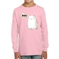 thumbnail image 1 of Boo. Retro Style Cute Ghost Long Sleeve Toddler -Image by Shutterstock,  2 Toddler, 1 of 4