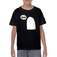 thumbnail image 1 of Boo. Retro Style Cute Ghost T-Shirt Juniors -Image by Shutterstock,  Large, 1 of 4