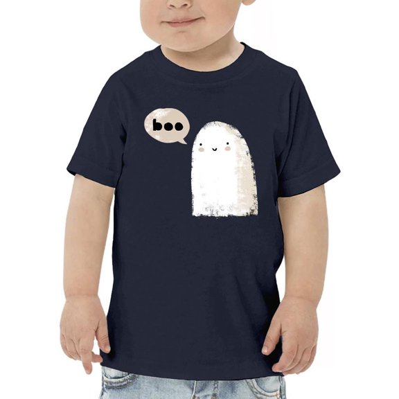 Boo. Retro Style Cute Ghost T-Shirt Toddler -Image by Shutterstock,  5 Toddler