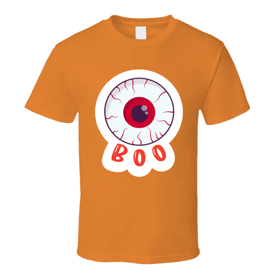 Boo Scary Eyeball Halloween Tee Cool Fall Holiday Spooky Novelty T Shirt