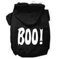 thumbnail image 1 of Boo Screen Print Pet Hoodie, Black - Extra Small, 1 of 1