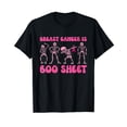 thumbnail image 1 of Boo Sheet Funny Skeleton Pink Ribbon Breast Cancer Month T-Shirt, 1 of 5