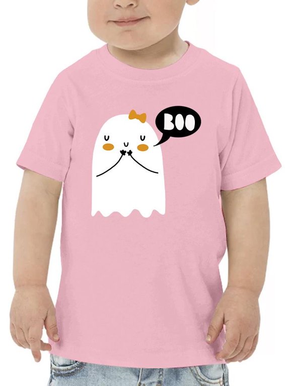 Boo. Shy Cute Little Ghost T - Toddler T-Shirt