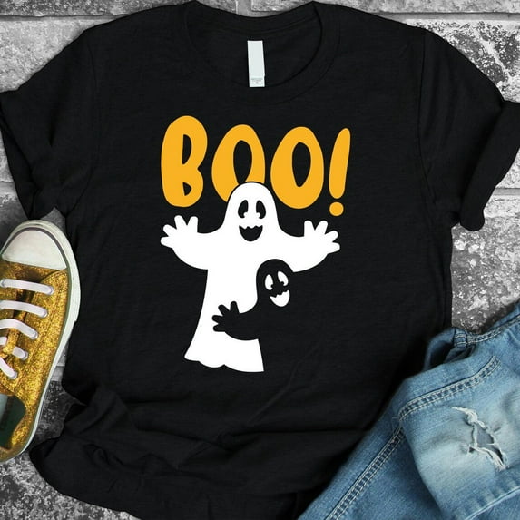 Boo T-shirt Halloween Shirt Horror Tshirt Fear Shirts Ghost Gift Zombie Top Women's Ghoul Tee