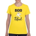 thumbnail image 1 of Boo-Tiful Funny Halloween Quote T-Shirt Women -Image by Shutterstock, Female Small, 1 of 4