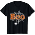 thumbnail image 1 of Boo Web Spider Halloween Day Party Trick Or Treat Design T-Shirt, 1 of 4