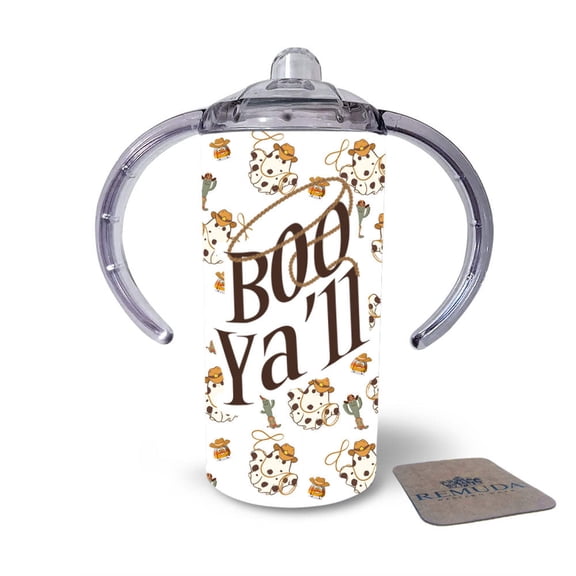 Boo Ya'll - Kids Western Halloween Boys Sippy Cup w/ Transition Lid