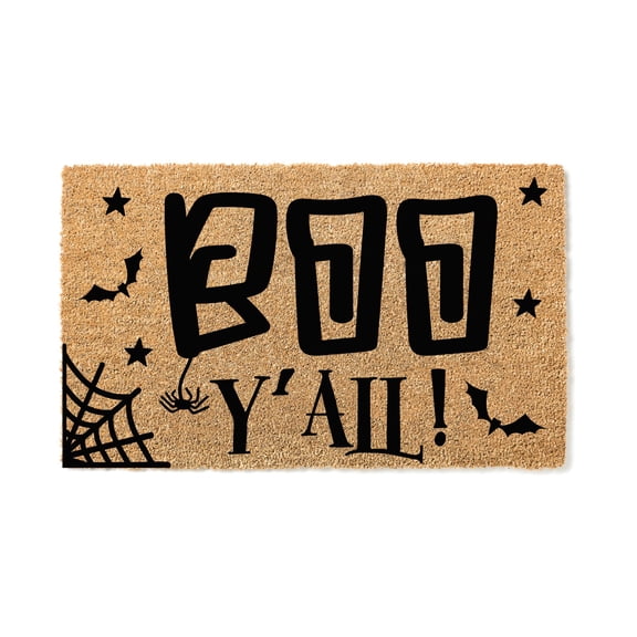 Boo Yall Halloween Door Mat | Funny Doormat | Welcome Mat | Funny Door Mat | Fall Autumn Decor Gift | Home Doormat | Custom Doormat