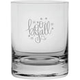 thumbnail image 1 of Boo Yall Happy Halloween Etched 11oz Crystal Rocks Whisky Glass, 1 of 1