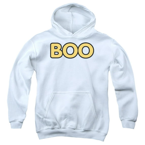 - Boo - Youth Hooded Sweatshirt - Large