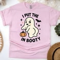 thumbnail image 1 of Boo in Booty Cute Ghost T-Shirt | Funny Unisex Spooky Outfit, Light Pink, Size 3XL, 1 of 6