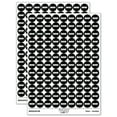 thumbnail image 1 of Boo with Eyes Halloween Fun Text 200+ Round Stickers - Black - Gloss Finish - 0.50" Size, 1 of 3