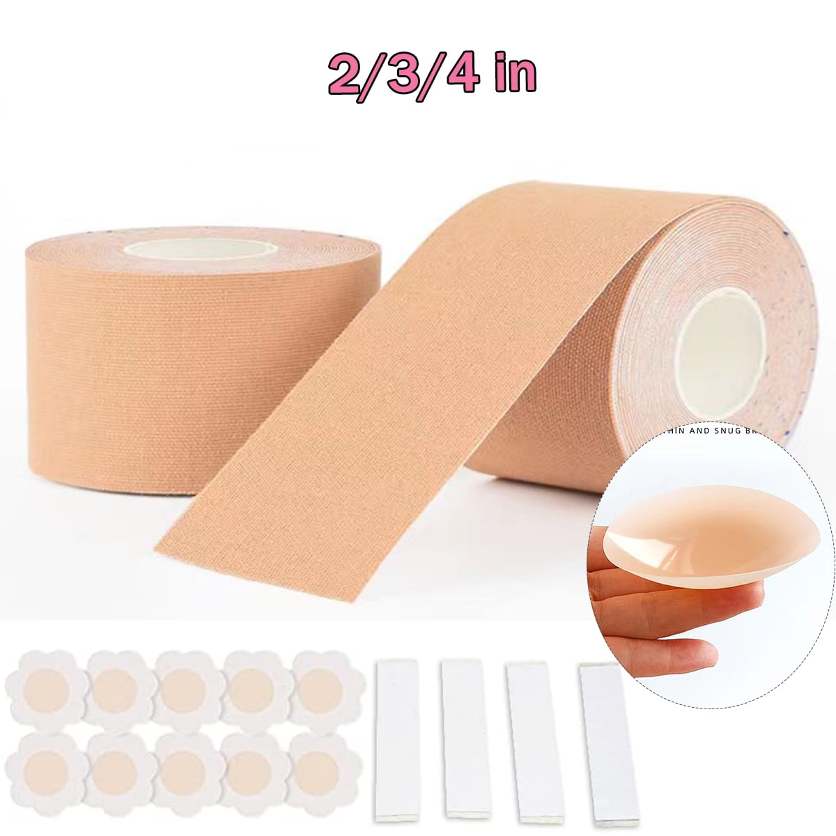 Boob Tape, Boobytape for Breast, Instant Breast Petals Tape Fit