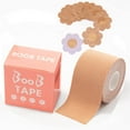 thumbnail image 1 of Boob Tape Replace Your Bra-Instant Tape Waterproof Sticky Boobytape Bob Tape for Large Lift Plus Size from A to G Cup 1 Lift Tape, 5 Pairs Satin Petals, 1 of 7