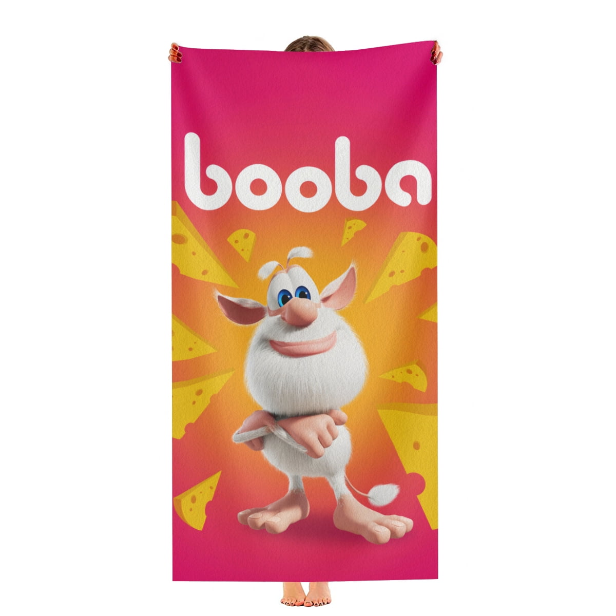 Booba Beach Towel Gift for Girls Boys 30"x60" Quick Drying Microfiber