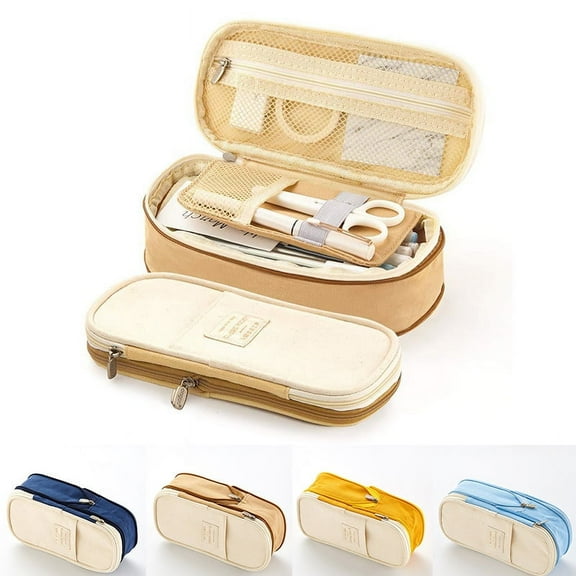 Boobeauty Large Capacity Pencil Case with Oxford Cloth, Assorted Colors