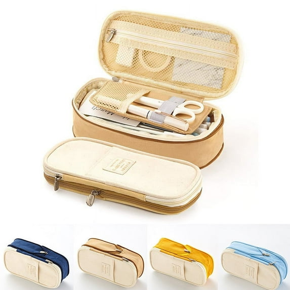 Boobeauty Large Capacity Pencil Case with Oxford Cloth, Assorted Colors