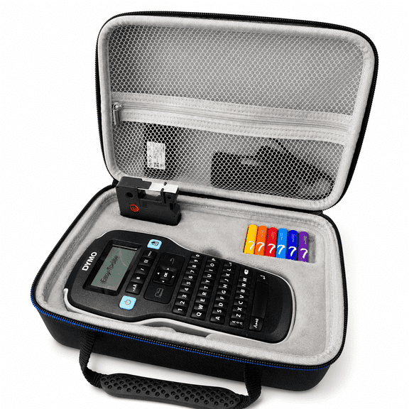Hard Travel Case for DYMO LabelManager 160/280 Label Maker, Shockproof Protective Carry Box with Mesh Pocket Stores Tape Cartridges, Batteries & Charger(Case Only)