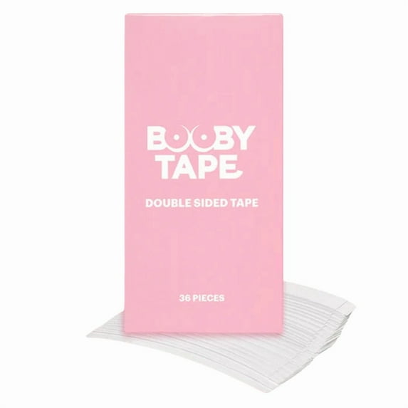 Booby Tape Double-Sided Transparent Tape for Body & Clothing, All Day Hold, 36 Strips (Pack of 1)