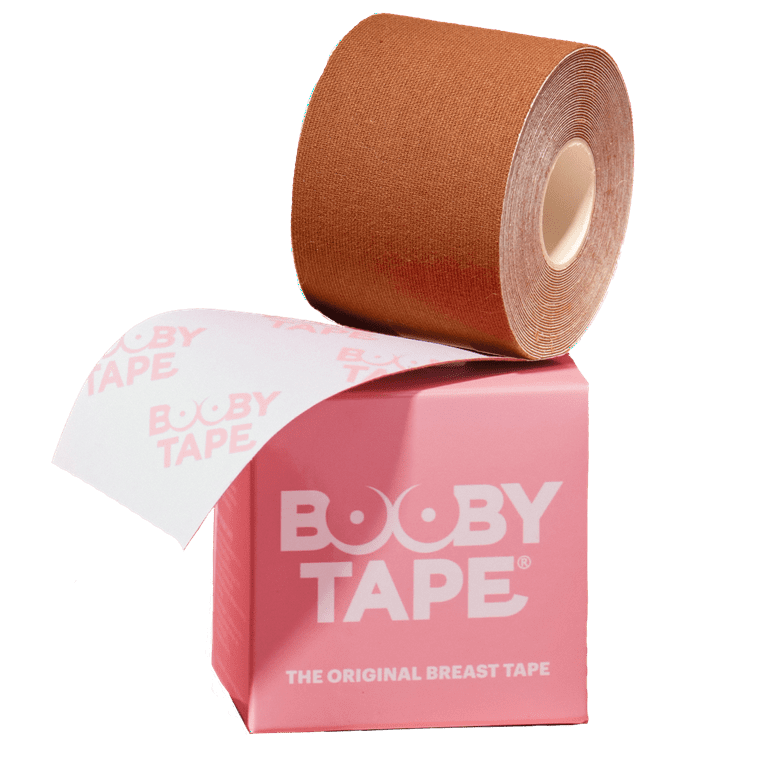 Booby Tape, The Original Breat Lift Tape, Sticky Boob Adhesive Tape,  Nude/Tan, 5 meter roll 