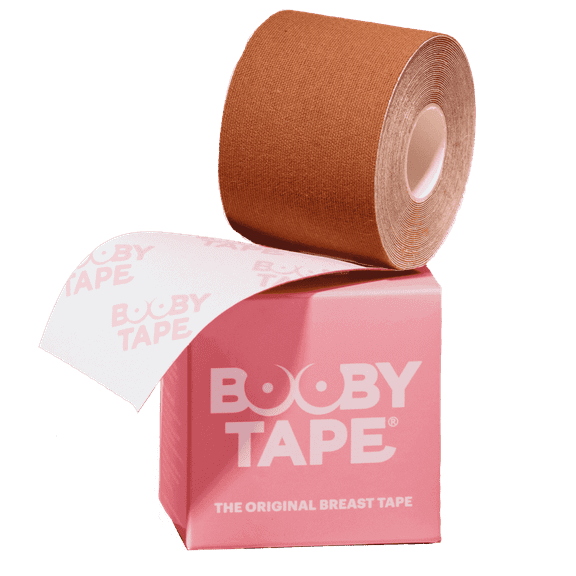 Booby Tape Gentle Breast Tape, Brown, 5 Meter Roll