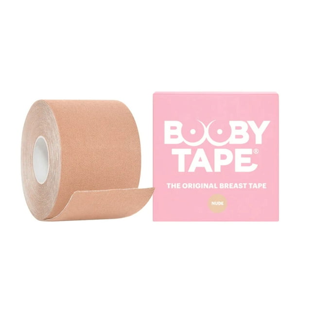 Booby Tape, The Original Breat Lift Tape, Sticky Boob Adhesive Tape, Nude/Tan, 5 meter roll