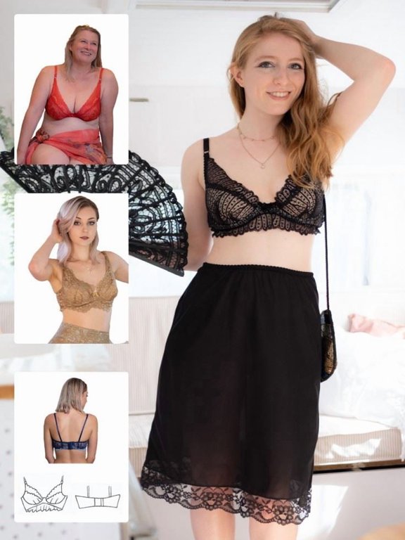 Sewing Pattern Plunge Bra - Lingerie for Women - Regular 8 - 18 B - E Cups - Intermediate