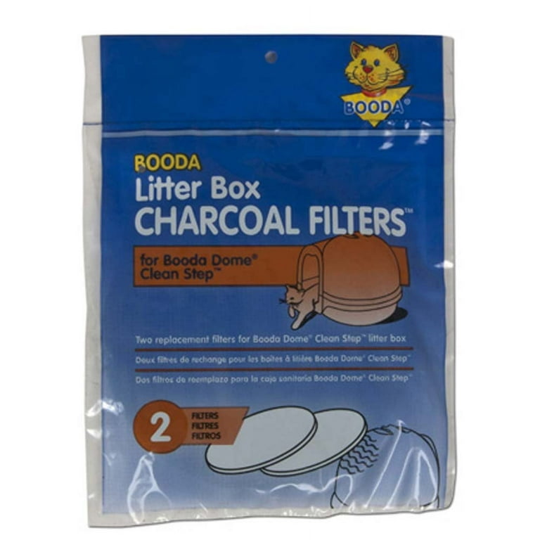 Booda Dome Clean Step Litter Box Charcoal Filters 2 Pack