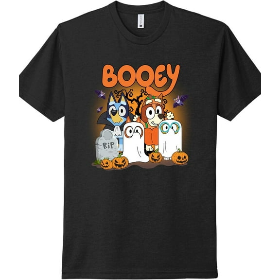 Booey Halloween Shirt | Funny Ghost Family Shirt for Kids | Bluey Halloween Tee | Fall Pumpkin Trick or Treat Shirt | Cute Spooky T-Shirt